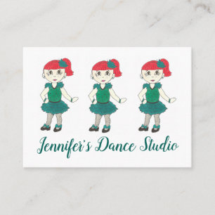 Gepersonaliseerd Tap Dance School Studio Teacher G Visitekaartje