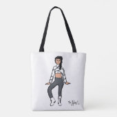 Gepersonaliseerd Tas danser (Stone White) (Achterkant)