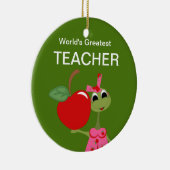 Gepersonaliseerd Teacher's Frog Ornament (Rechts)