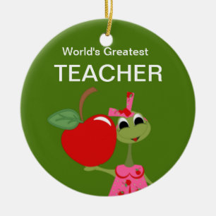 Gepersonaliseerd Teacher's Frog Ornament