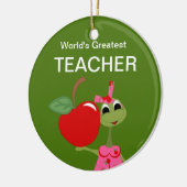 Gepersonaliseerd Teacher's Frog Ornament (Links)
