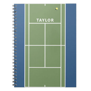 Gepersonaliseerd Tennis Gift-Notitieboek Notitieboek
