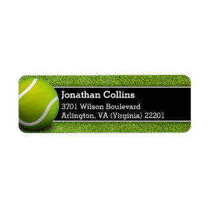 Gepersonaliseerd Tennis-patroon Sport Etiket