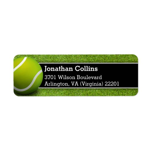Gepersonaliseerd Tennis-patroon | Sport Etiket (Voorkant)