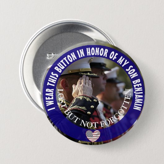 Gepersonaliseerd ter ere van mijn zoon Button (Voorkant /achterkant)
