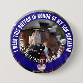 Gepersonaliseerd ter ere van mijn zoon Button (Voorkant)