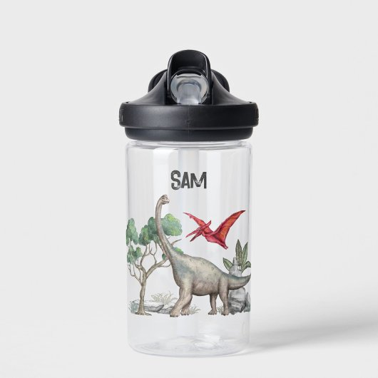 Gepersonaliseerd Terug naar School Kinder Dinosaur Waterfles