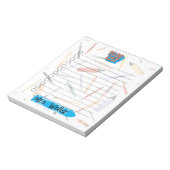 Gepersonaliseerd Terug naar School To-Do List Notitieblok (Gedraaid)