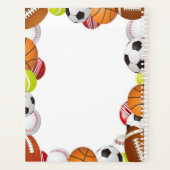 Gepersonaliseerd thema Sport Planner (Achterkant)