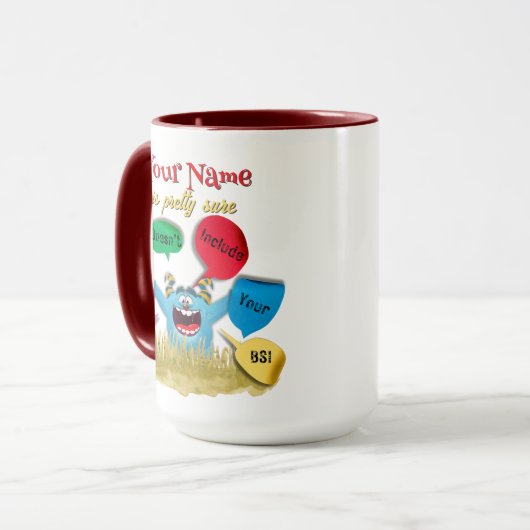 Gepersonaliseerd thema van vandaag omvat niet uw B Mok (Voorkant links)