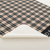 Gepersonaliseerd Thompson Camel Tartan Pattern Sherpa Deken (3/4)