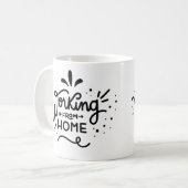 Gepersonaliseerd thuiswerken | Typografie | Koffiemok (Voorkant links)