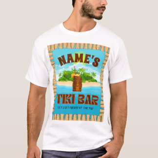 Gepersonaliseerd Tiki Bar T-shirt