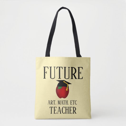 Gepersonaliseerd toekomstig Afstuderen voor docent Tote Bag (Voorkant)