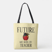 Gepersonaliseerd toekomstig Afstuderen voor docent Tote Bag (Achterkant)