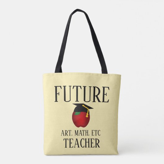 Gepersonaliseerd toekomstig Afstuderen voor docent Tote Bag (Achterkant)