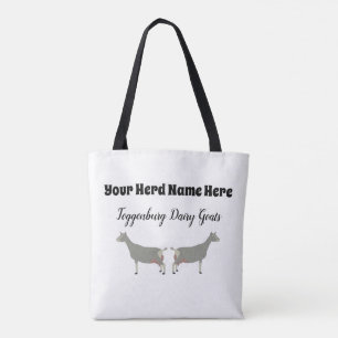 Gepersonaliseerd Toggenburg Dairy Goat Draagtas