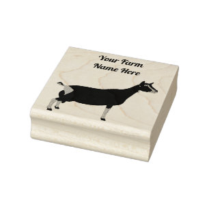 Gepersonaliseerd Toggenburg Dairy Goat Rubberstempel