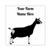 Gepersonaliseerd Toggenburg Dairy Goat Rubberstempel (Afrduk)