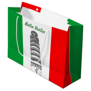 Gepersonaliseerd toren van de Pisa en de Italiaans Large Cadeautasje