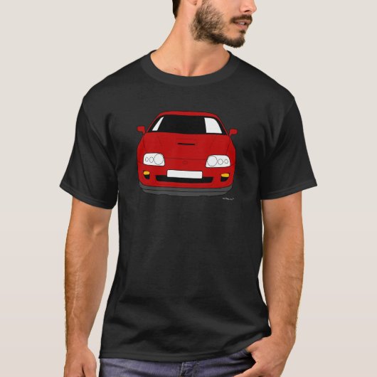 Gepersonaliseerd Toyota Supra Car T shirt (Voorkant)