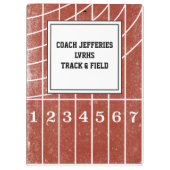 Gepersonaliseerd Track Coach Klembord (Achterkant)