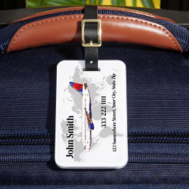 Gepersonaliseerd Travel Bagagelabel met aangepaste