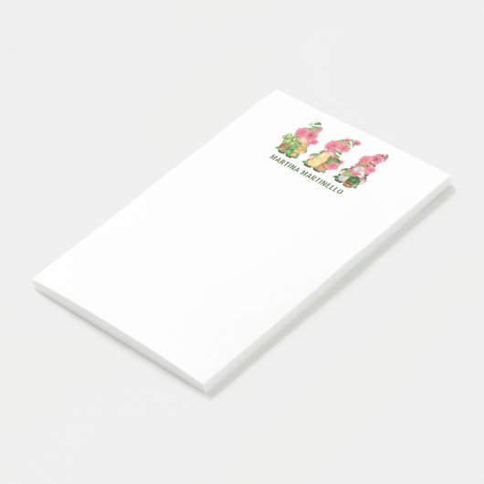 Gepersonaliseerd Trio van Cactus Gnomen Post-it® Notes (Schuin)