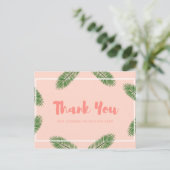 Gepersonaliseerd - Tropisch bedankt Briefkaart (Staand voorkant)