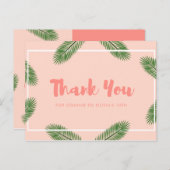 Gepersonaliseerd - Tropisch bedankt Briefkaart (Voorkant / Achterkant)