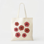 Gepersonaliseerd Tropisch hibiscus patroon Tote Bag (Voorkant)