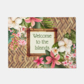 Gepersonaliseerd Tropisch welkom op de eilanden Deurmat (Voorkant)