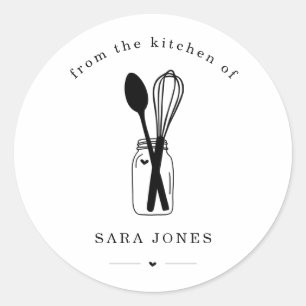 Gepersonaliseerd uit de keuken van de sticker