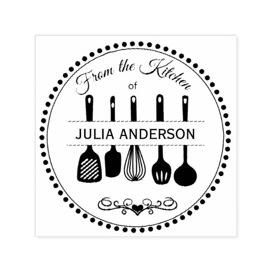 Gepersonaliseerd uit de keuken  zelfinktende stempel (Design)