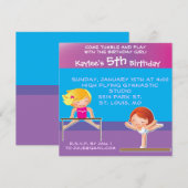 Gepersonaliseerd uitnodiging op BirthdayParty (Voorkant / Achterkant)