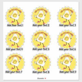 Gepersonaliseerd Uitstekend Voedsel Leraar Belonin Sticker