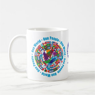 Gepersonaliseerd "Unity Brew Coffee Mok for Peace"
