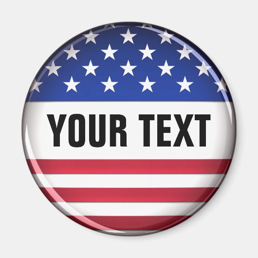 Gepersonaliseerd USA Magneet (Voorkant)