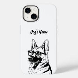 Gepersonaliseerd uw Duitse Herder Hond Foto & Naam Case-Mate iPhone 14 Hoesje