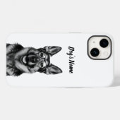Gepersonaliseerd uw Duitse Herder Hond Foto & Naam Case-Mate iPhone Case (Achterkant (horizontaal))