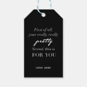 Gepersonaliseerd "Uw echt " cadeau label Cadeaulabel (Voorkant)