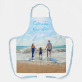 Gepersonaliseerd uw foto Schort met aangepaste tek (Voorkant)