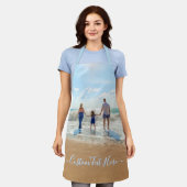 Gepersonaliseerd uw foto Schort met aangepaste tek (Gedragen)