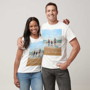 Gepersonaliseerd uw foto T-shirt met aangepaste te