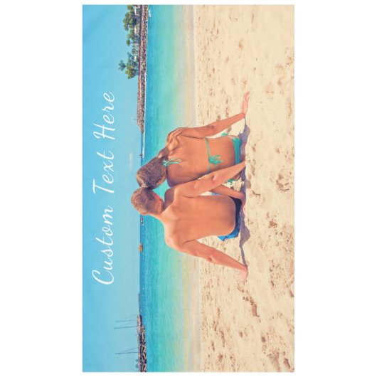 Gepersonaliseerd uw foto tafelkleed en aangepaste  (Voorkant)