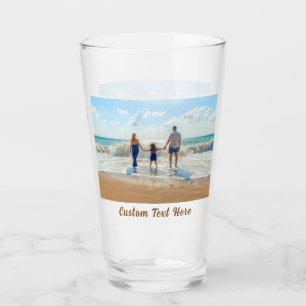 Gepersonaliseerd uw fotoglas met aangepaste tekst glas