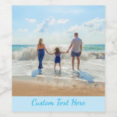 Gepersonaliseerd uw fotowijnlabel en aangepaste te wijn etiket (Enkel label)