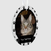 Gepersonaliseerd uw huisdier kat ornament (voorkant)