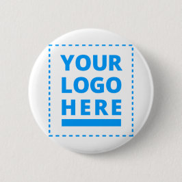 Gepersonaliseerd uw Logo hier Ronde Button 5,7 Cm