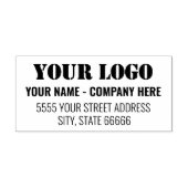 Gepersonaliseerd Uw Logo Naam Adres Stempel Sjablo (Design)